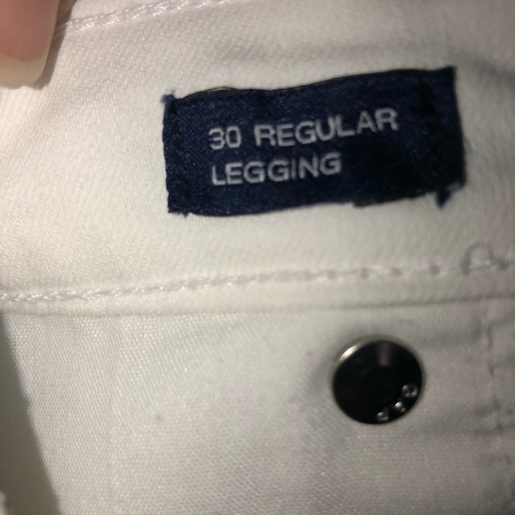 GAP Denim White Ankle Legging Jeans Size 30 Regular - Picture 4 of 8